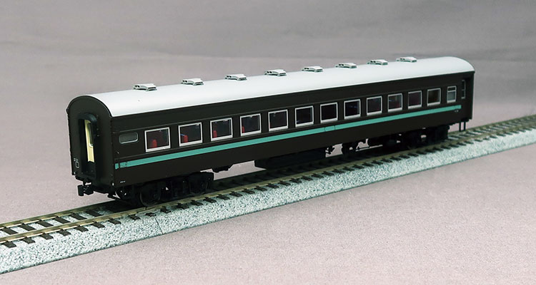 16番(HO) 国鉄 オハ61 ぶどう1号 (塗装済み完成品) (鉄道模型