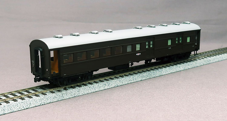 16番(HO) 国鉄 オハ61 ぶどう1号 (塗装済み完成品) (鉄道模型
